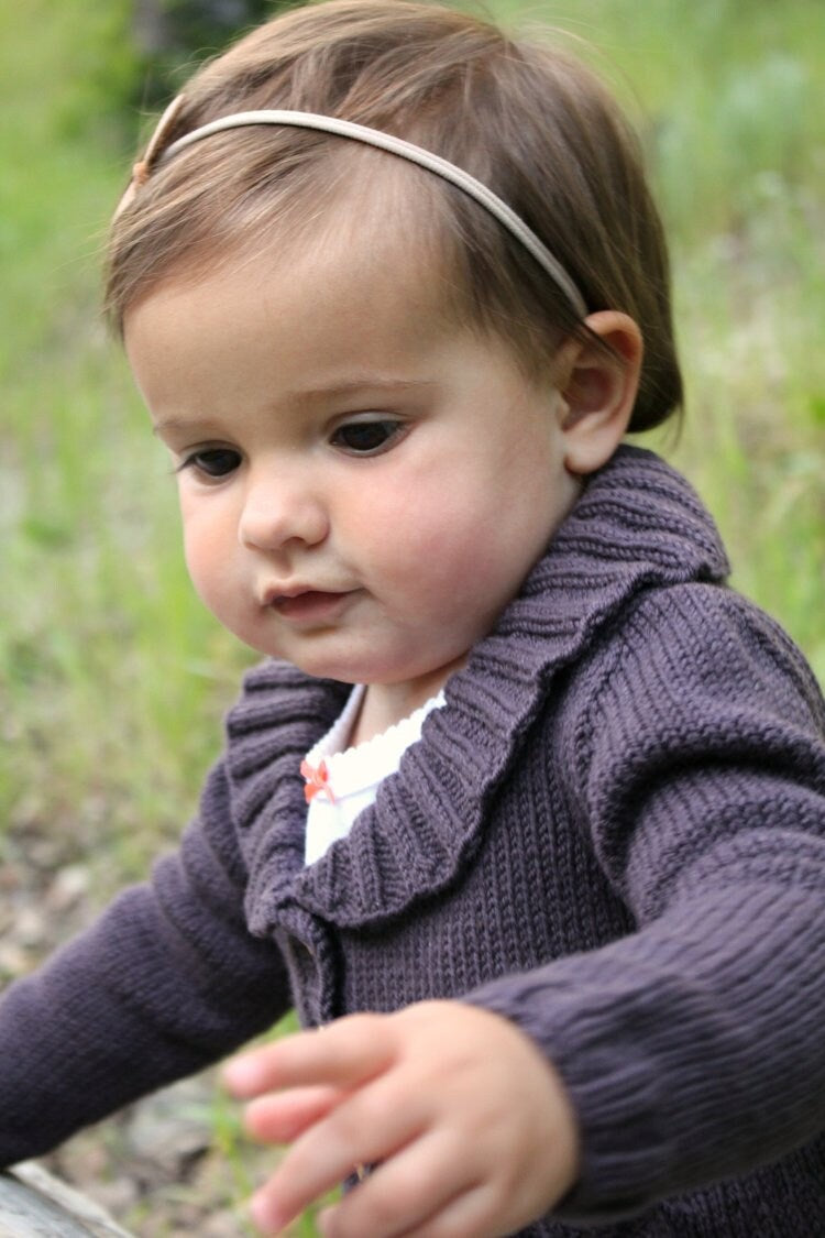 Baby Sweater Pattern • Little Buds Knitting Pattern PDF • Intermediate Knit Pattern
