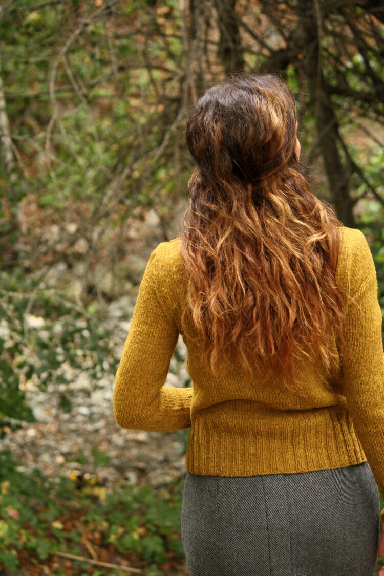 Women's Cardigan Knitting Pattern • Twigs and Willows Knitting Pattern PDF • Intermediate Knit Pattern
