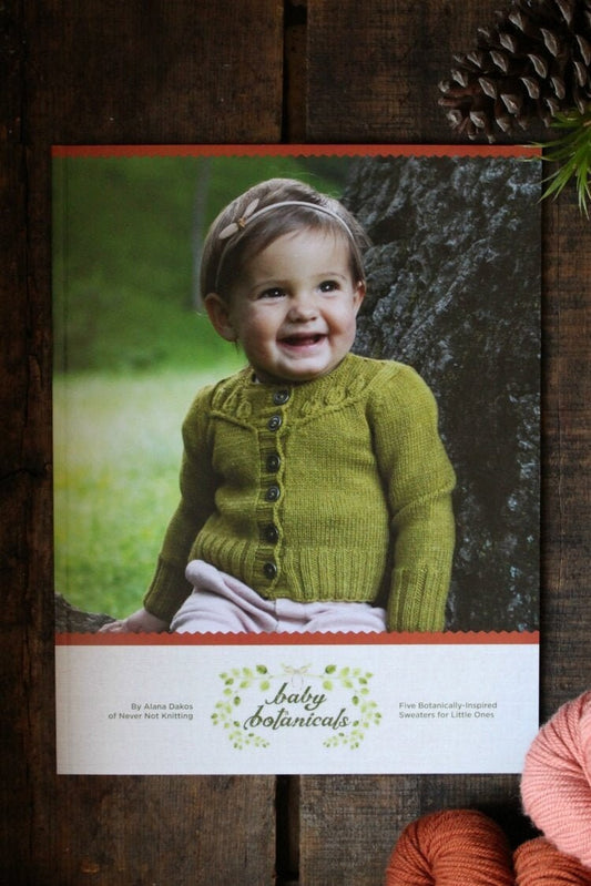 Knitting Book • Baby Botanicals Printed Book - 5 Botanically Inspired Sweaters for Little Ones • Intermediate Knitting Patterns