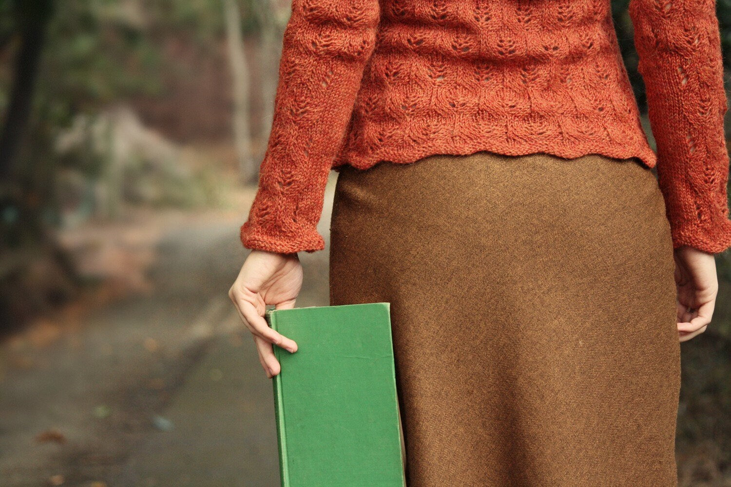 Long Sleeve, Lace Leaf Pullover Knitting Pattern for Women • Autumn's End Knitting Pattern PDF • Intermediate Knit Pattern