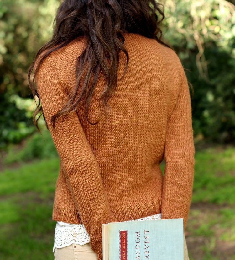 Cabled Leafy Buttoned Cardigan Pattern • Flourish Knitting Pattern PDF • Intermediate Knit Pattern