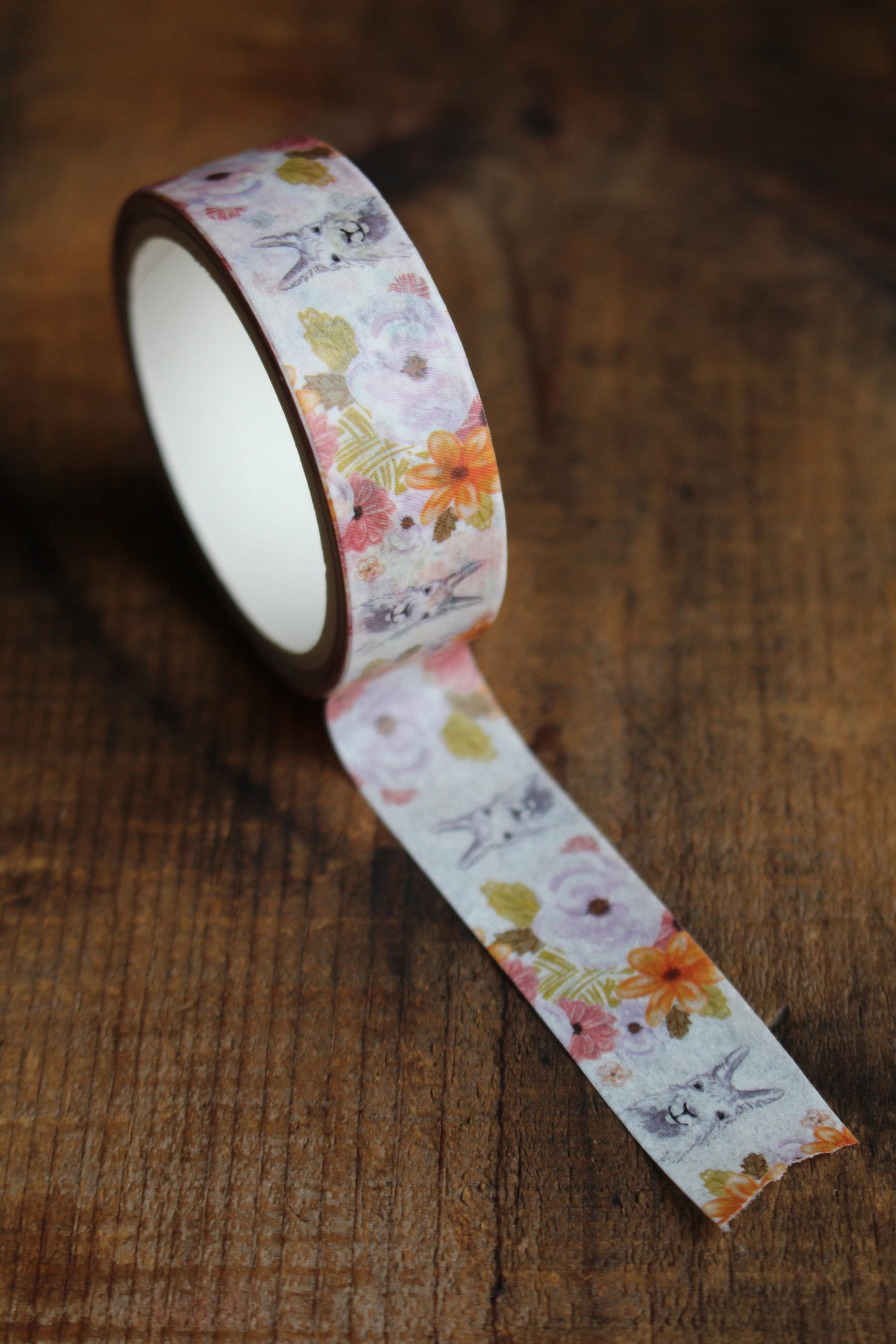 Llama Washi Tape • Japanese Washi Tape for Crafting and Gifts • Flowers and Llamas • Gift for Scrapbookers