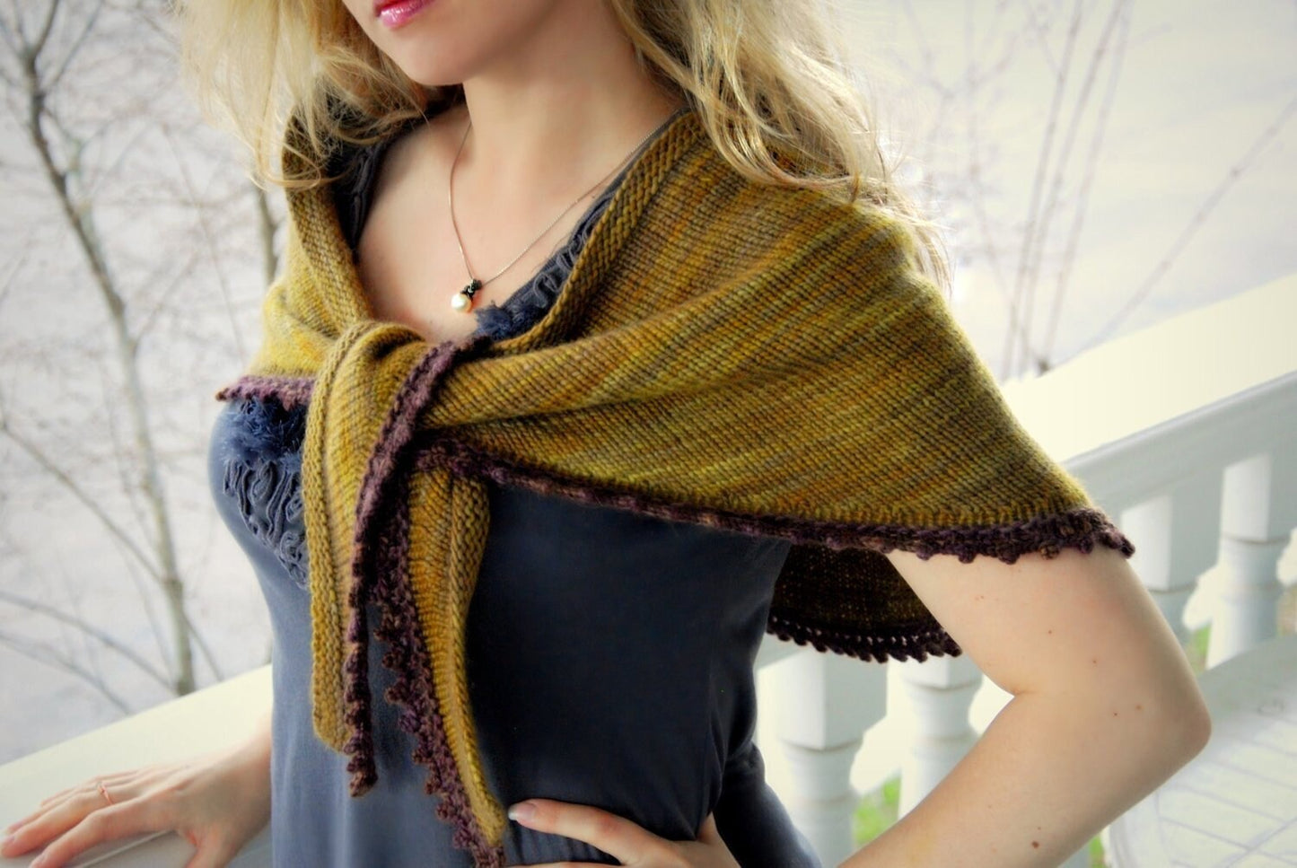 Wrap Knitting Pattern • Cosette Wrap Printed Knitting Pattern • Knitting Pattern Gift
