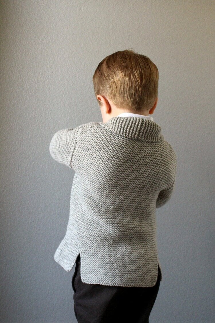 Boys Cardigan Knitting Pattern • Dapper Printed Knitting Pattern • Knitting Pattern Gift