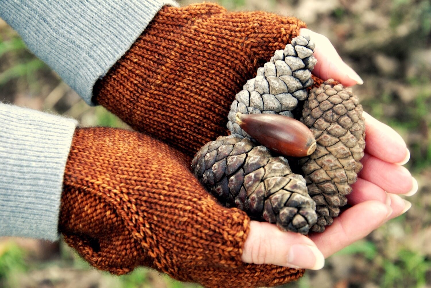 Fingerless Mitts Knitting Pattern • Oak Grove Printed Knitting Pattern • Knitting Pattern Gift