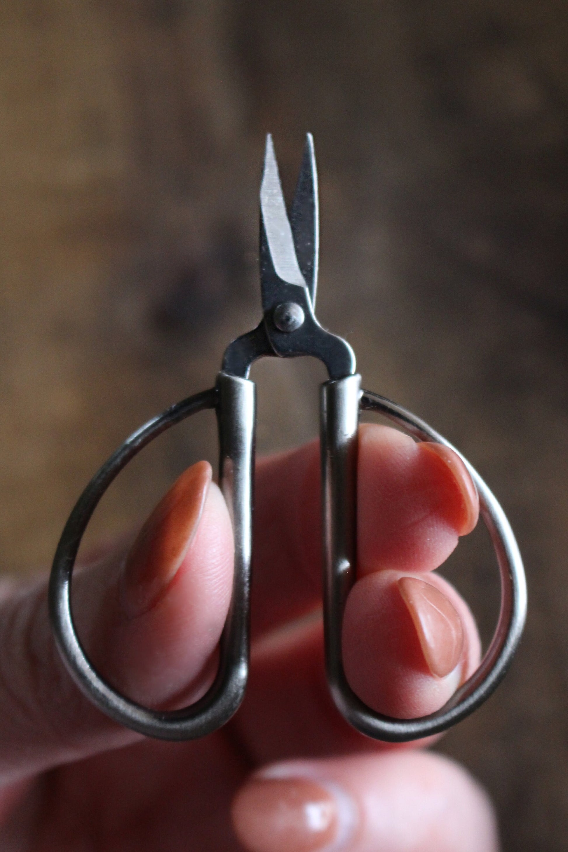 Mini Bonsai Snips • Minimalist Thread Snips in Antique Copper or Silver • Perfect Gift for Moms and Grandmothers That Sew