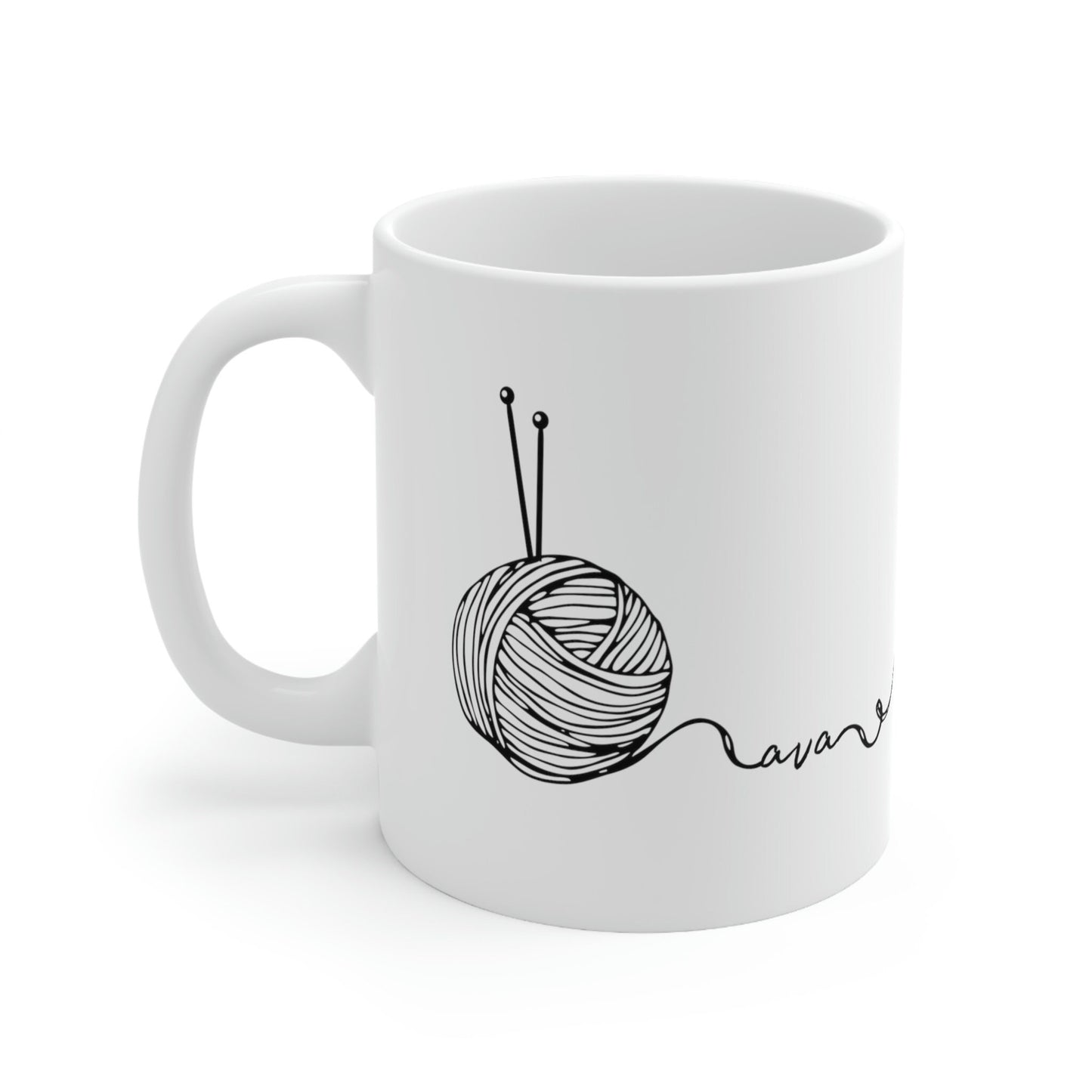 Write Your Name In Yarn / Personalized Mug