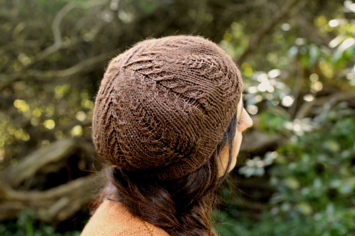 Nature Inspired Hat for Women Knitting Pattern • Ferns Hat • Intermediate Knitting Pattern PDF