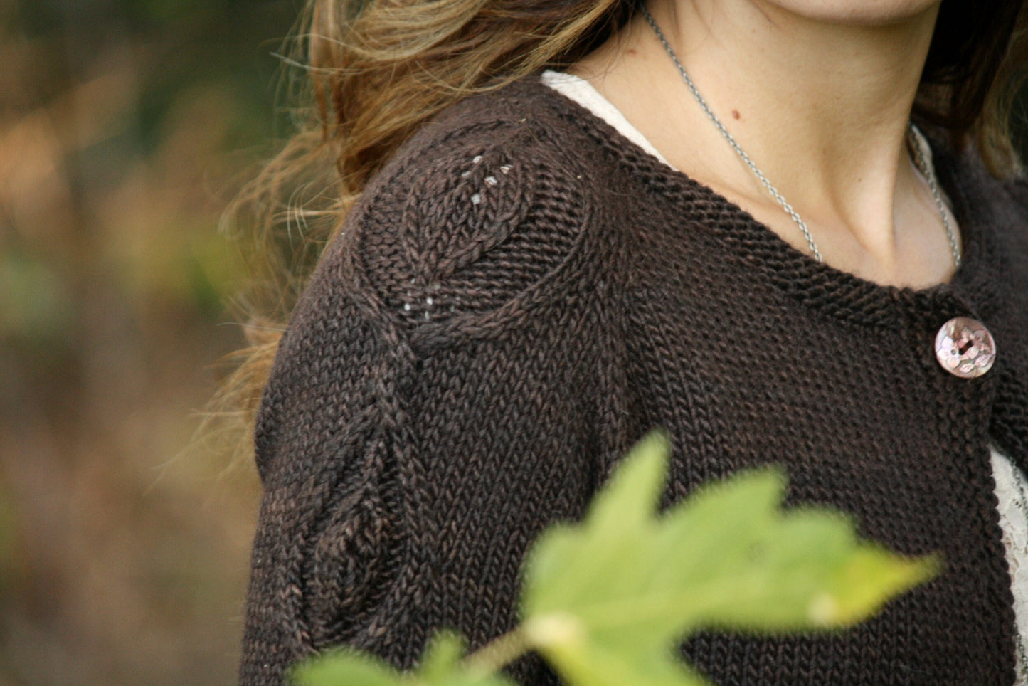 Vine Motif Button Up Cardigan Pattern • Entangled Vines • Intermediate Knitting Pattern PDF