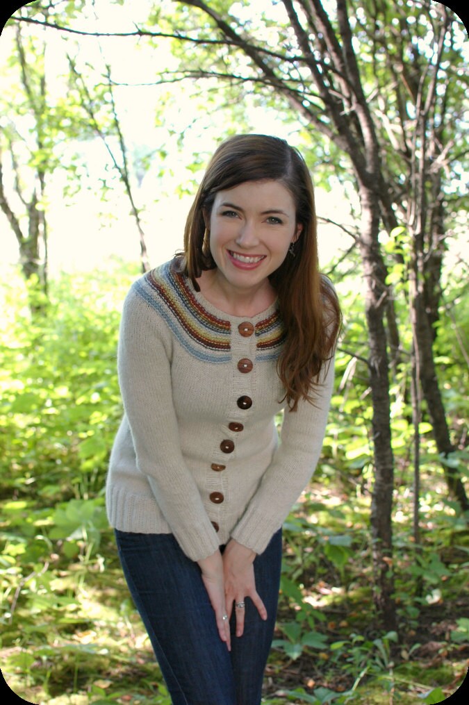 Women's Stripe Cardigan Pattern • Playful Stripes Adult Knitting Pattern PDF • Intermediate Knit Pattern