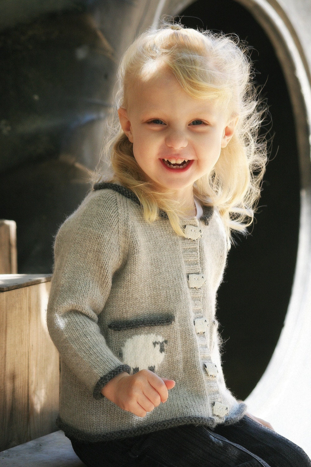 Baby Cardigan Knitting Pattern with Sheep Pockets • Sheepish Knitting Pattern PDF • Intermediate Knit Pattern