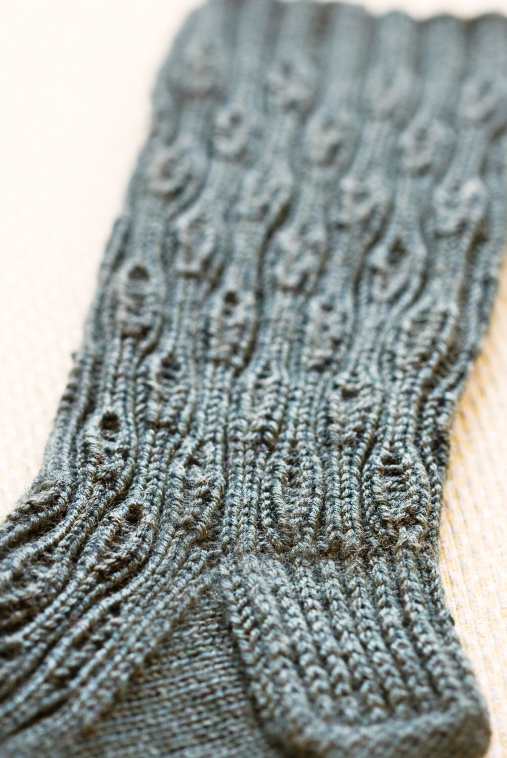 Lace Sock Knitting Pattern • Amelie Sock Knitting Pattern PDF • Intermediate Knit Pattern