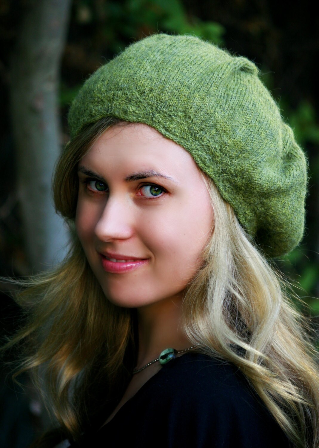 Baby-Adult Stripe Lace Brim Hat Knitting Pattern • Molly Beret Knitting Pattern PDF • Beginning to Intermediate Knit Pattern