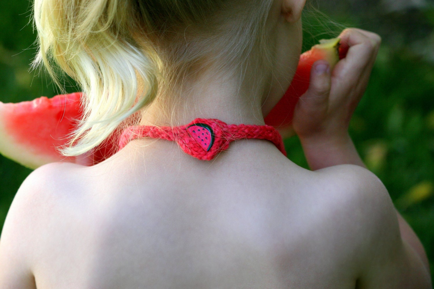 Kid's Watermelon Halter-top Knitting Pattern • Haltermelon Knitting Pattern PDF • Beginning-Intermediate Knit Pattern