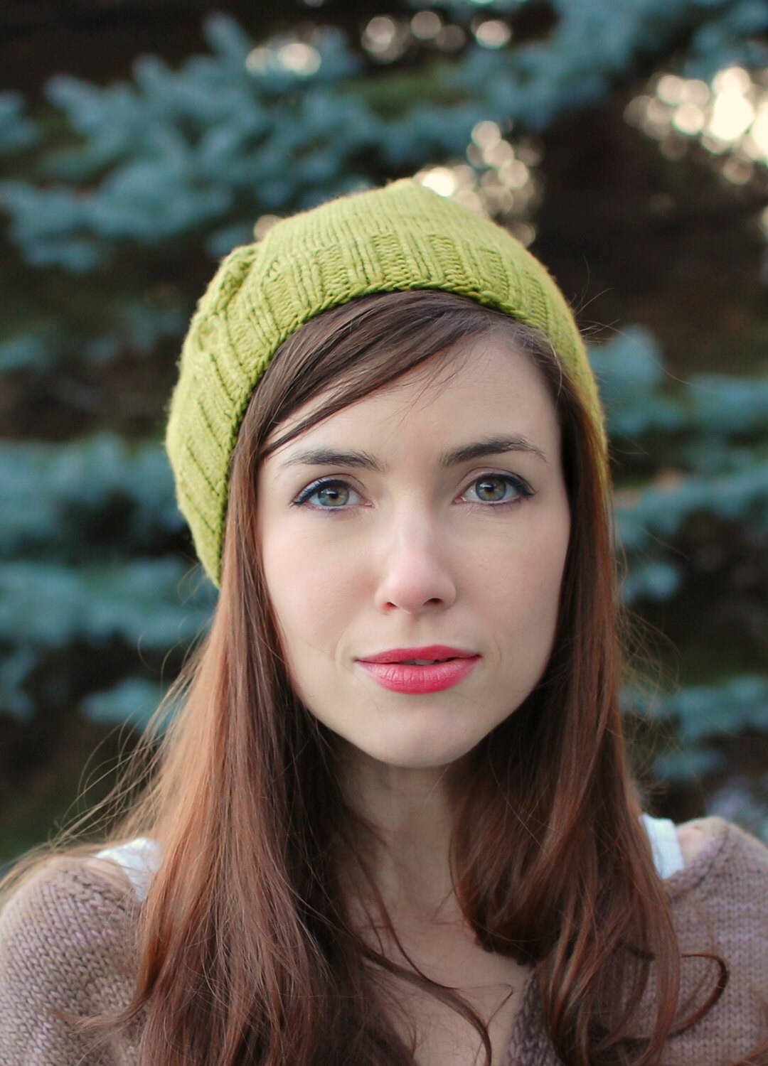 Leafy Beanie Knitting Pattern • Perennial Knitting Pattern PDF • Intermediate Knit Pattern