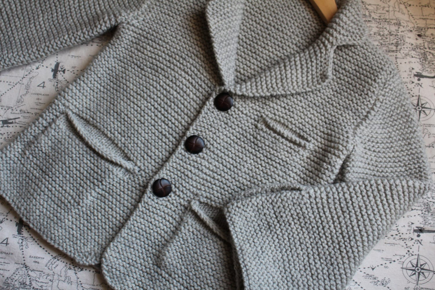 Boy's Cardigan Pattern with Pockets • Dapper Knitting Pattern PDF • Intermediate Knit Pattern