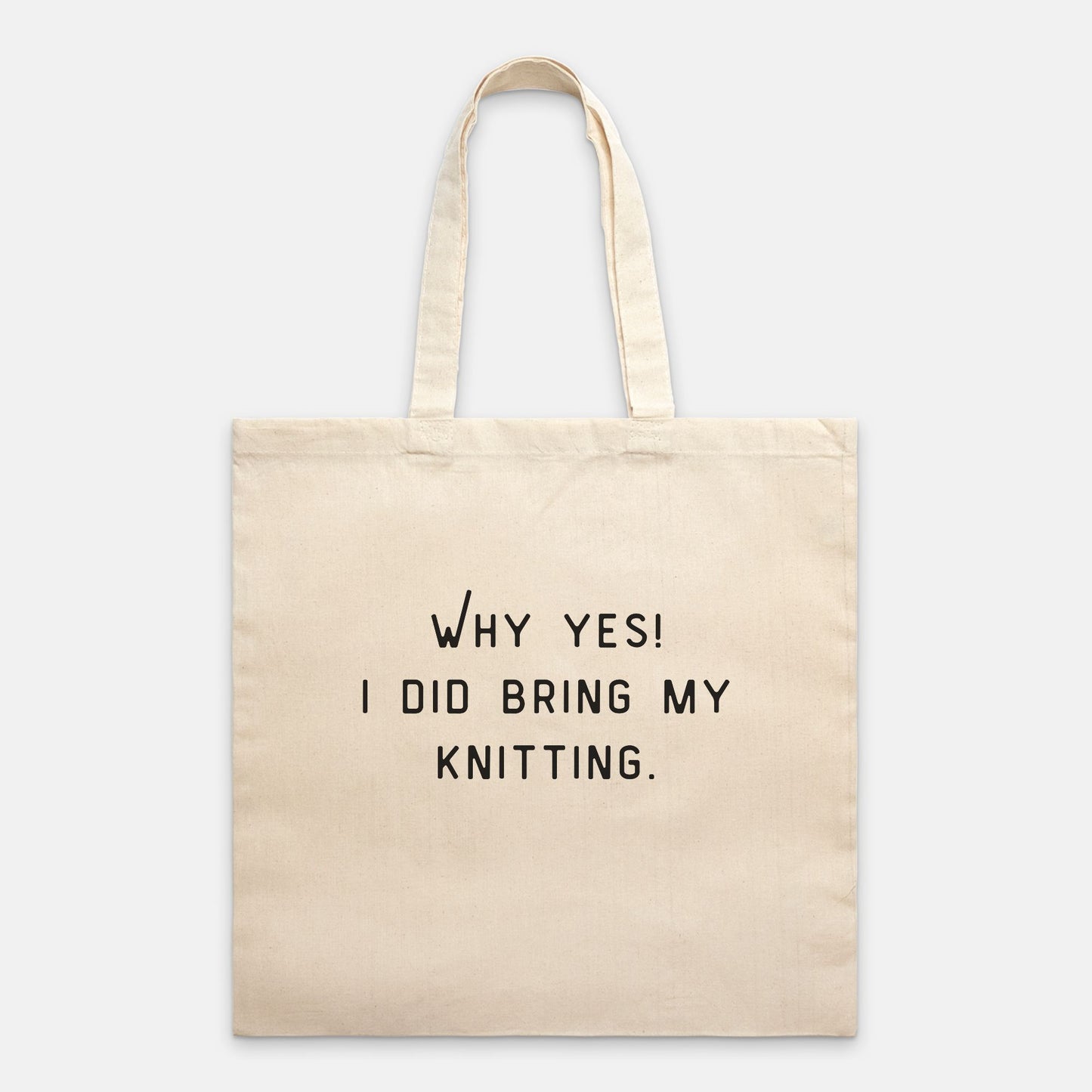 Why Yes! I Did Bring My Knitting Tote