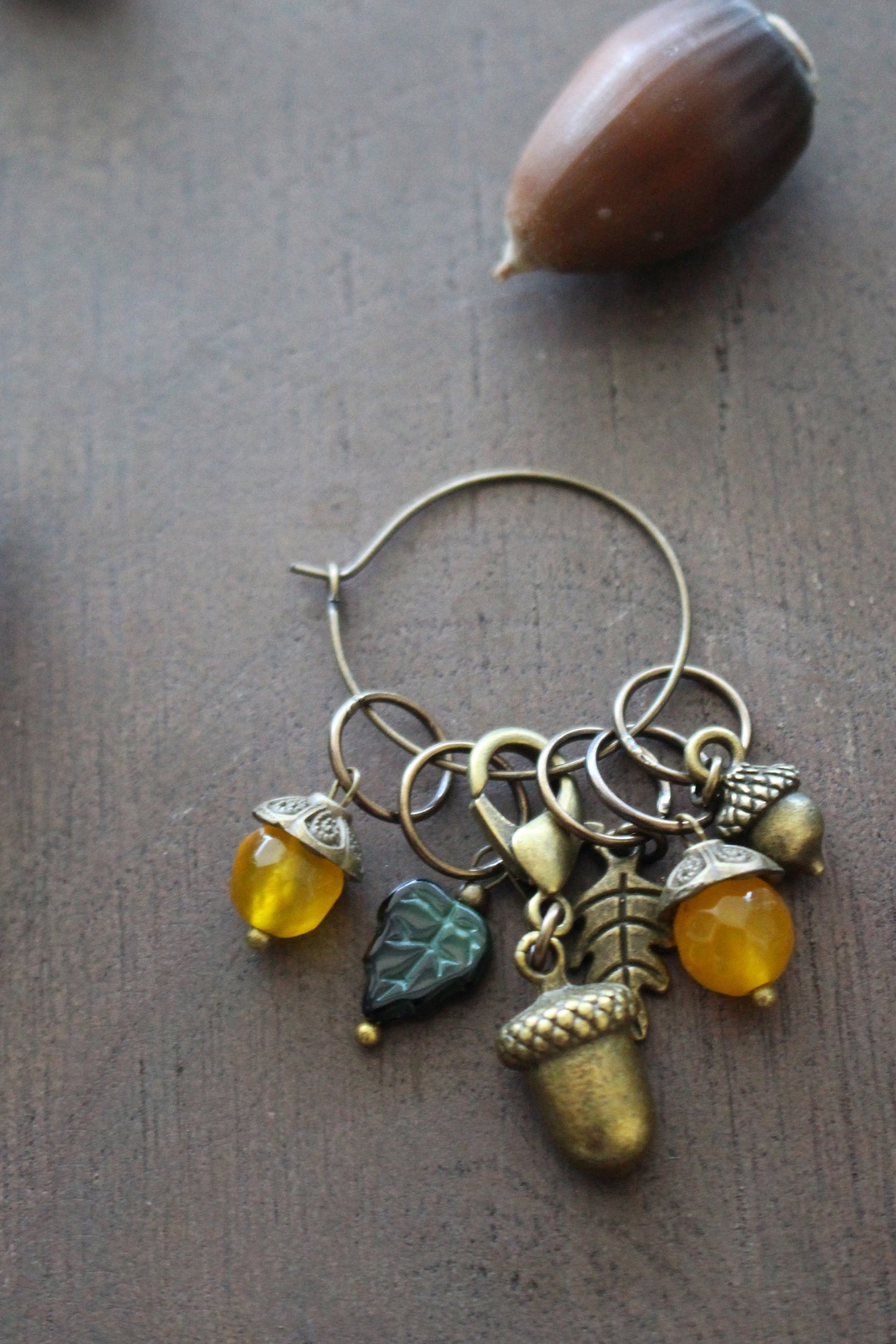 Harvest Acorn Stitch Markers Set