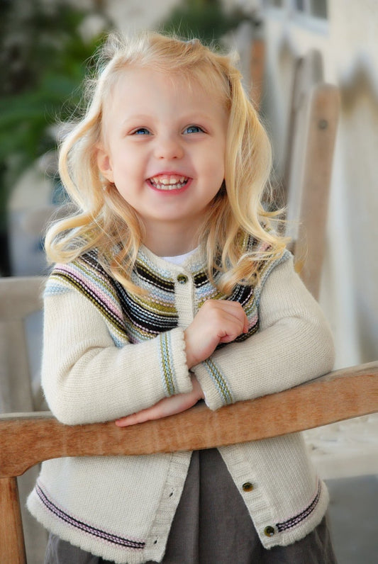 Playful Stripes Kid's Cardigan PDF Pattern