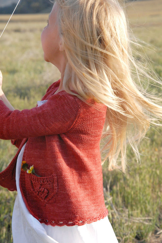 Wee Wildflower Cardigan PDF Pattern