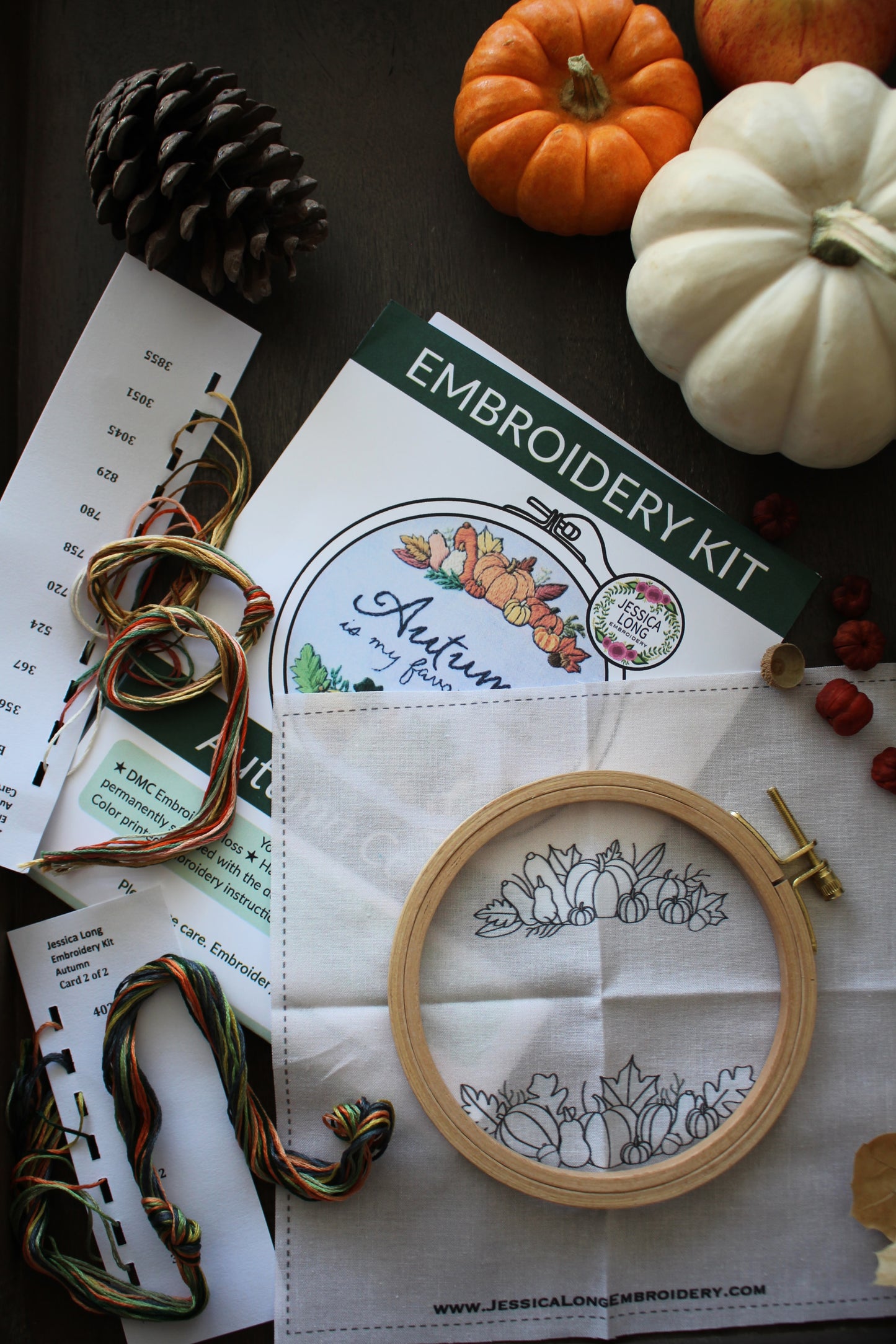 "Autumn is my Favorite Color" Embroidery Kit