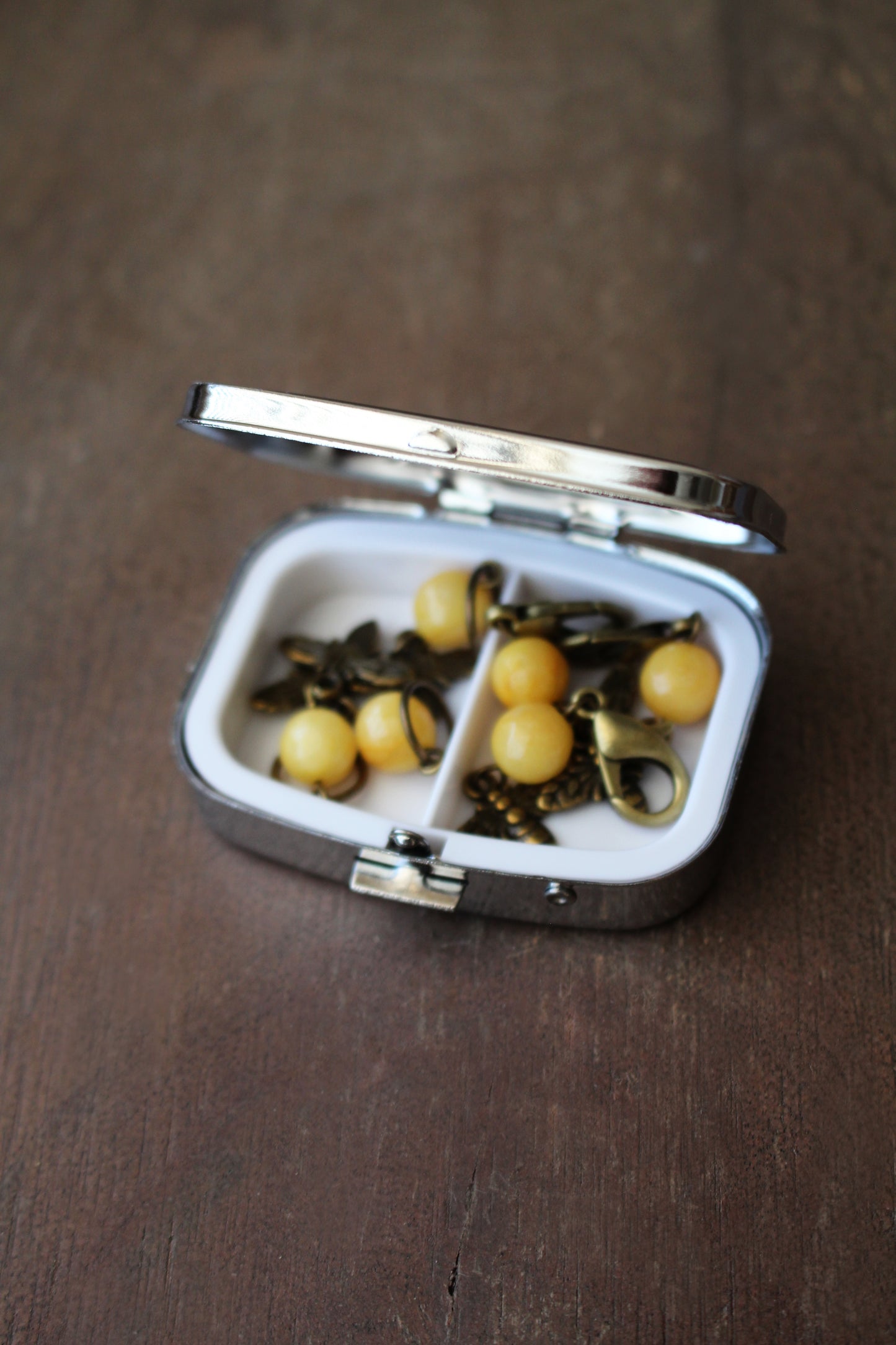Bumblebee Stitch Marker Tin