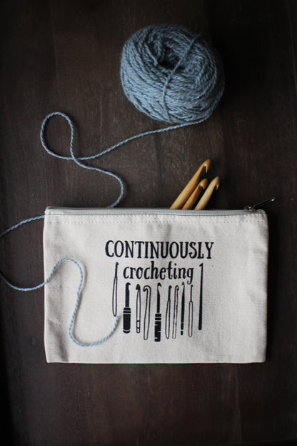 "Continuously Crocheting" Notions Pouch