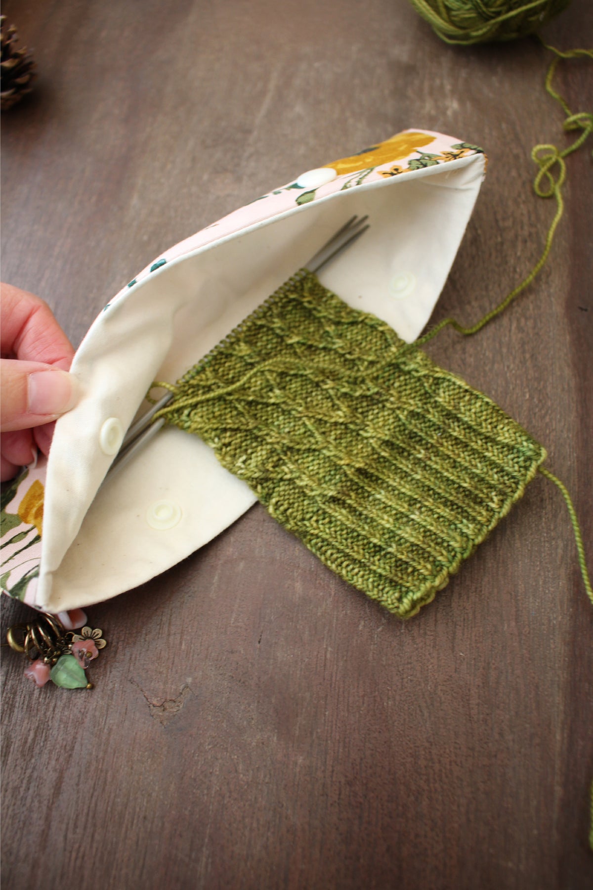 Wildflower Double-Pointed Needle Protector