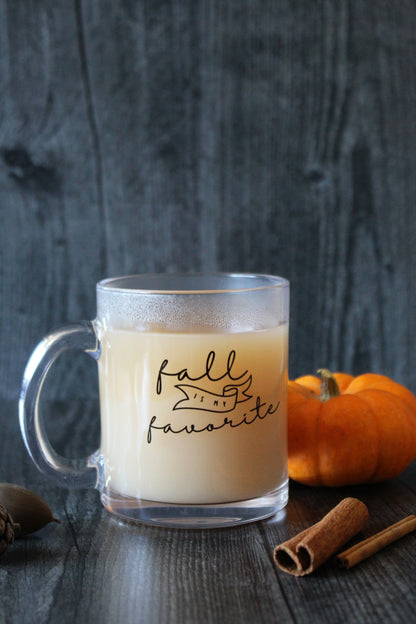 "Fall Is My Favorite" Glass Mug
