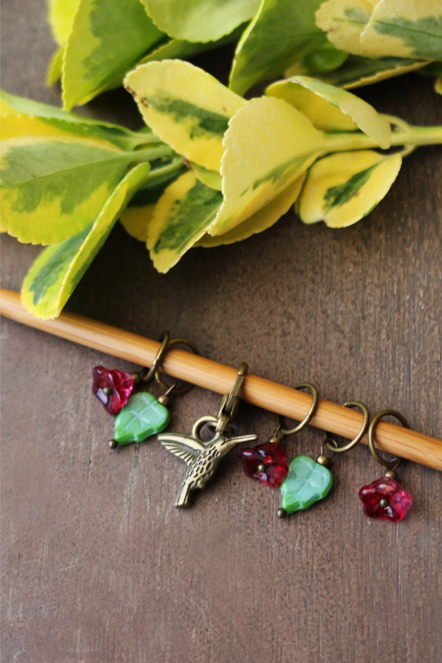 Hummingbird Garden Stitch Markers Set