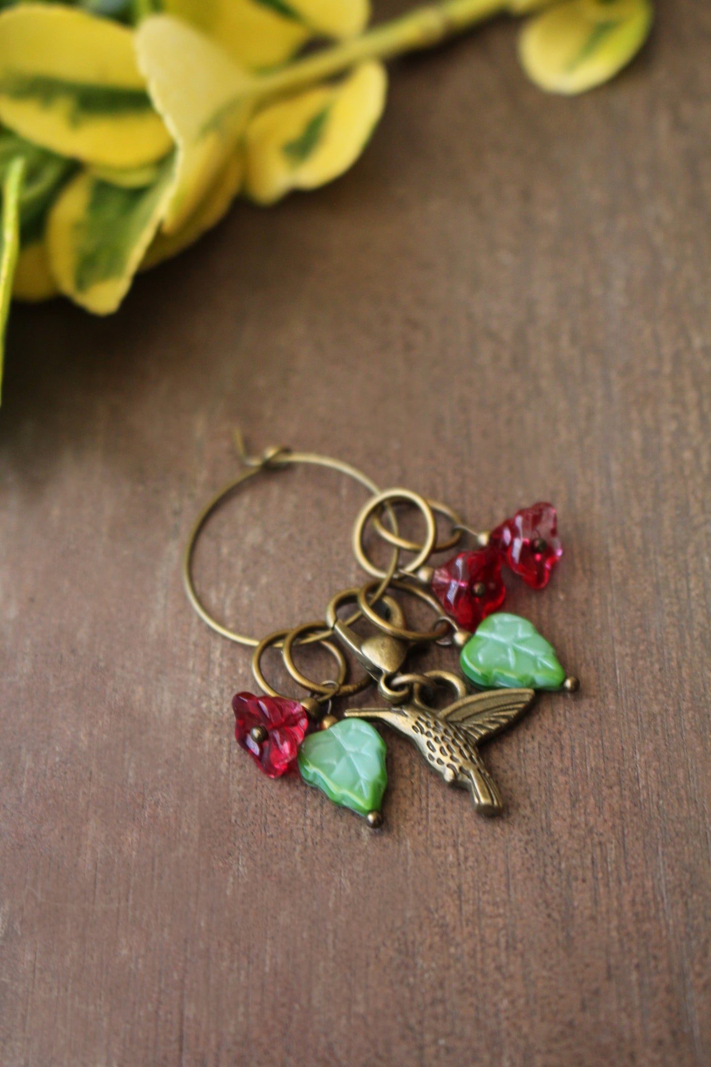 Hummingbird Garden Stitch Markers Set