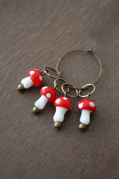 Toadstool Stitch Markers