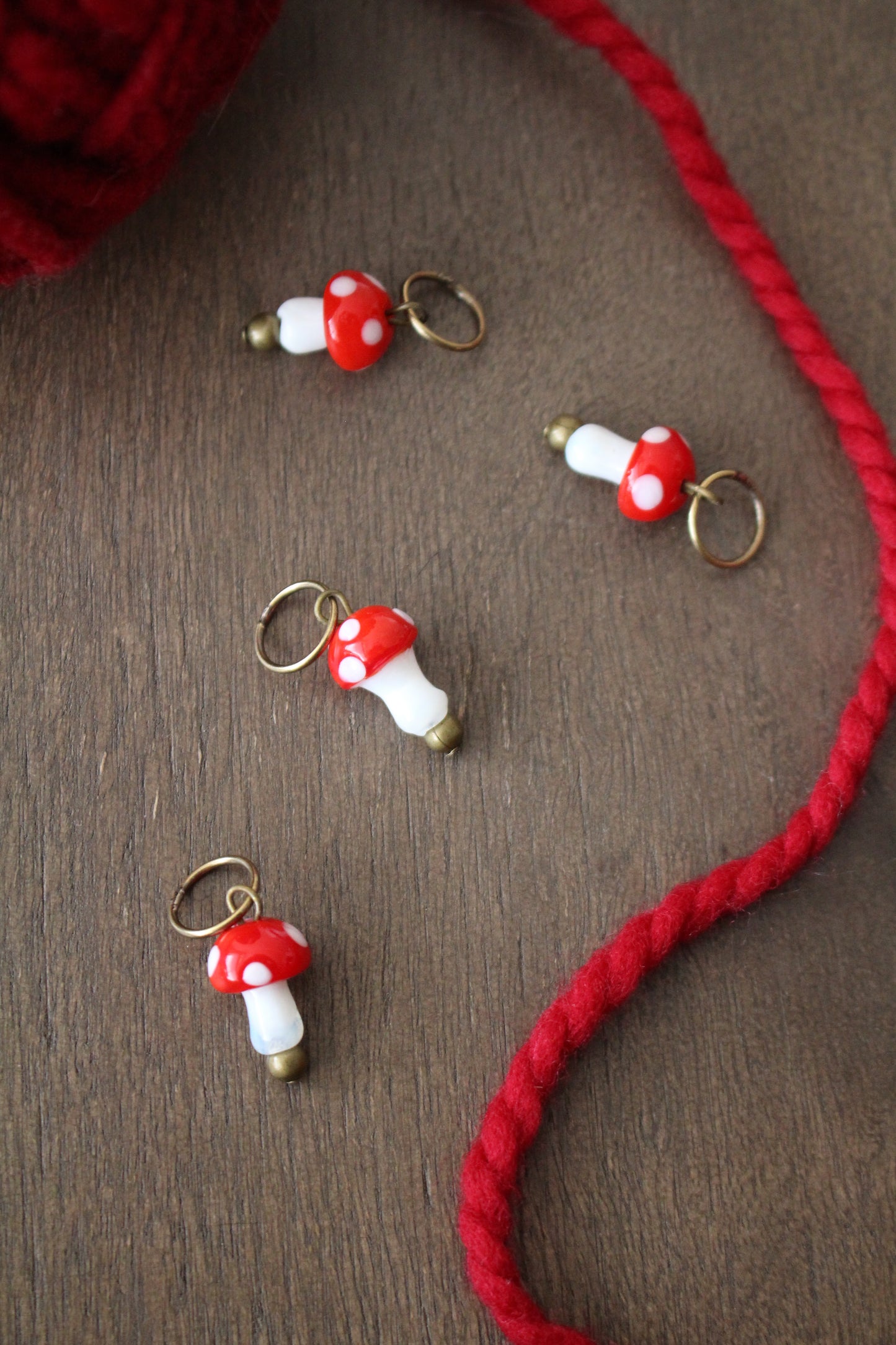 Toadstool Stitch Markers