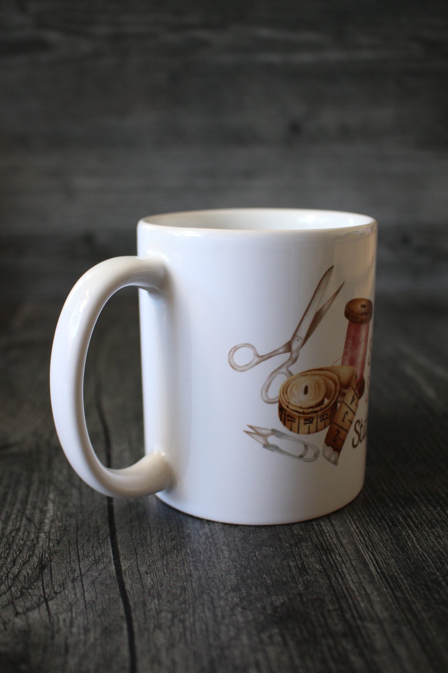 Vintage Sip Sip Stitch Mug