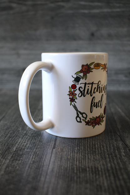 "Stitching Fuel" Mug