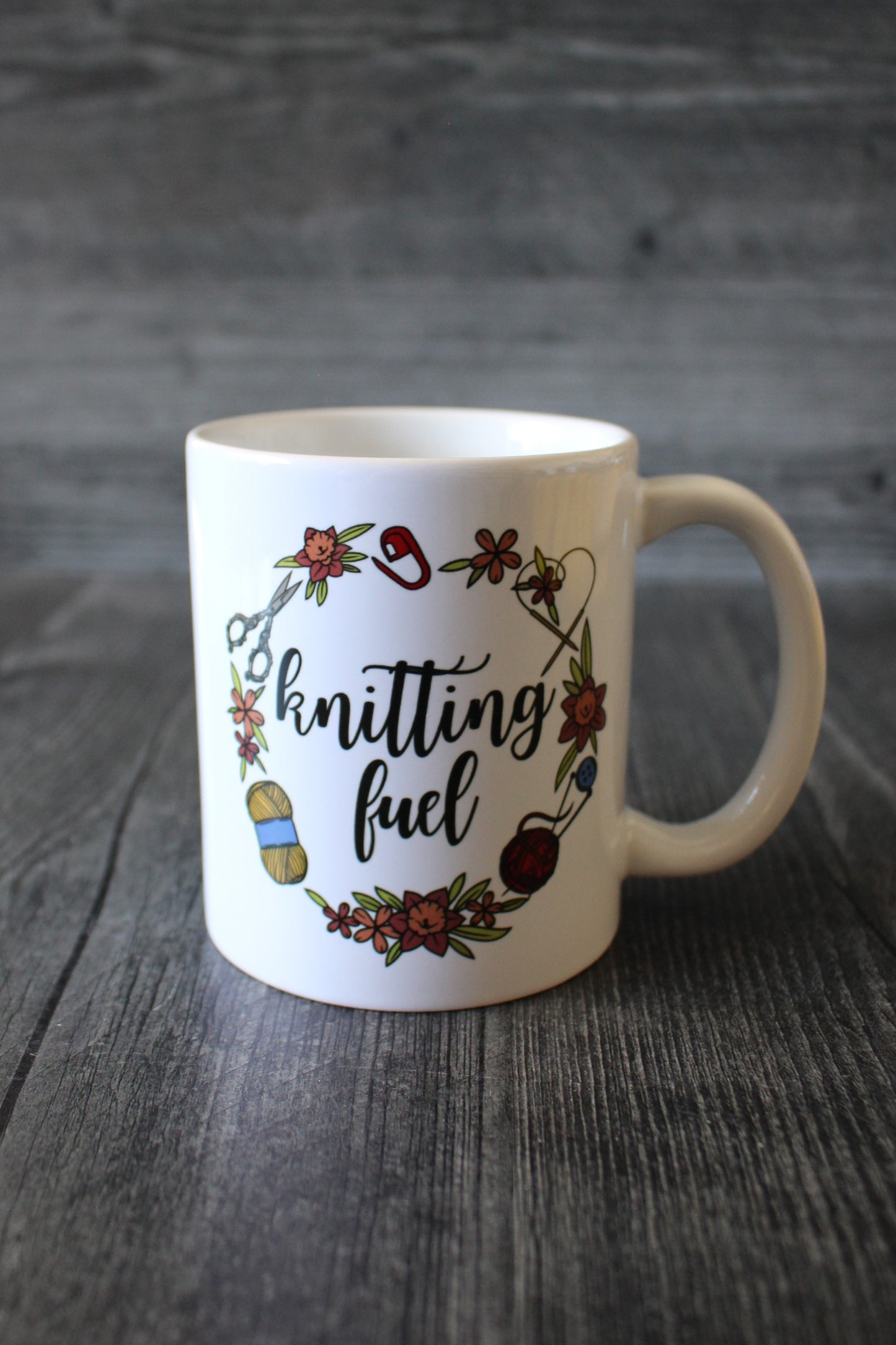 "Knitting Fuel" Mug