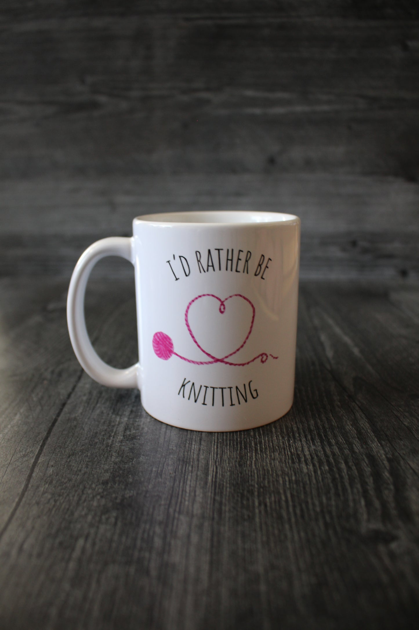 "I'd Rather Be Knitting" Mug