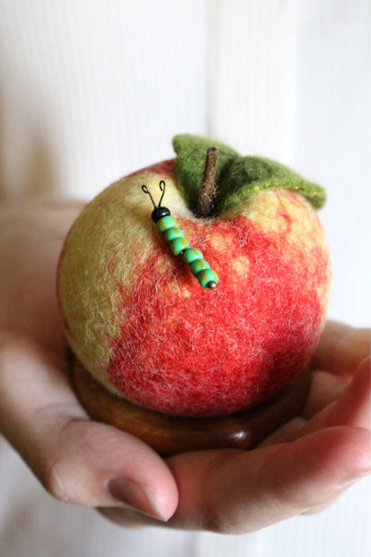 Felt Apple Pincushion