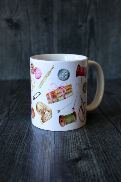 Vintage Sewing Haberdashery Mug