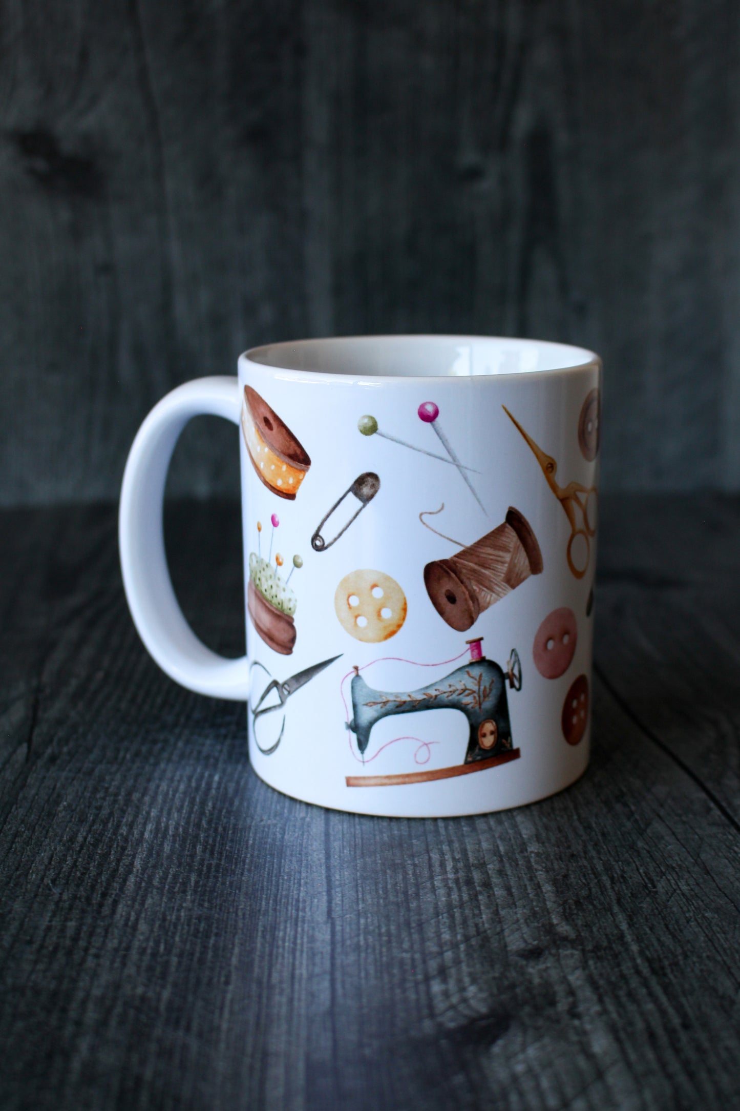 Vintage Sewing Haberdashery Mug