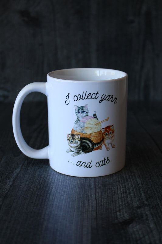 "I Collect Yarn And Cats" Mug