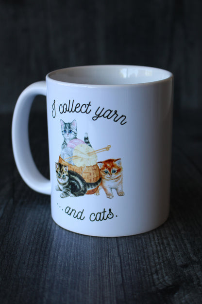 "I Collect Yarn And Cats" Mug