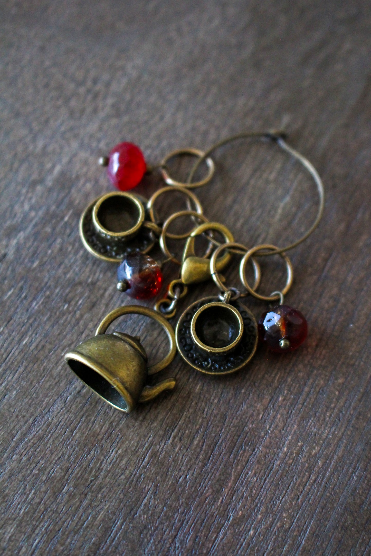 Tea Time Stitch Markers Set