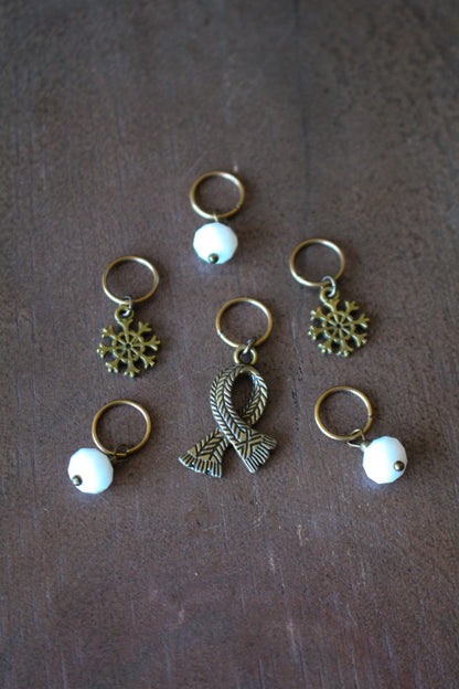 Winter Scarf Stitch Markers Set