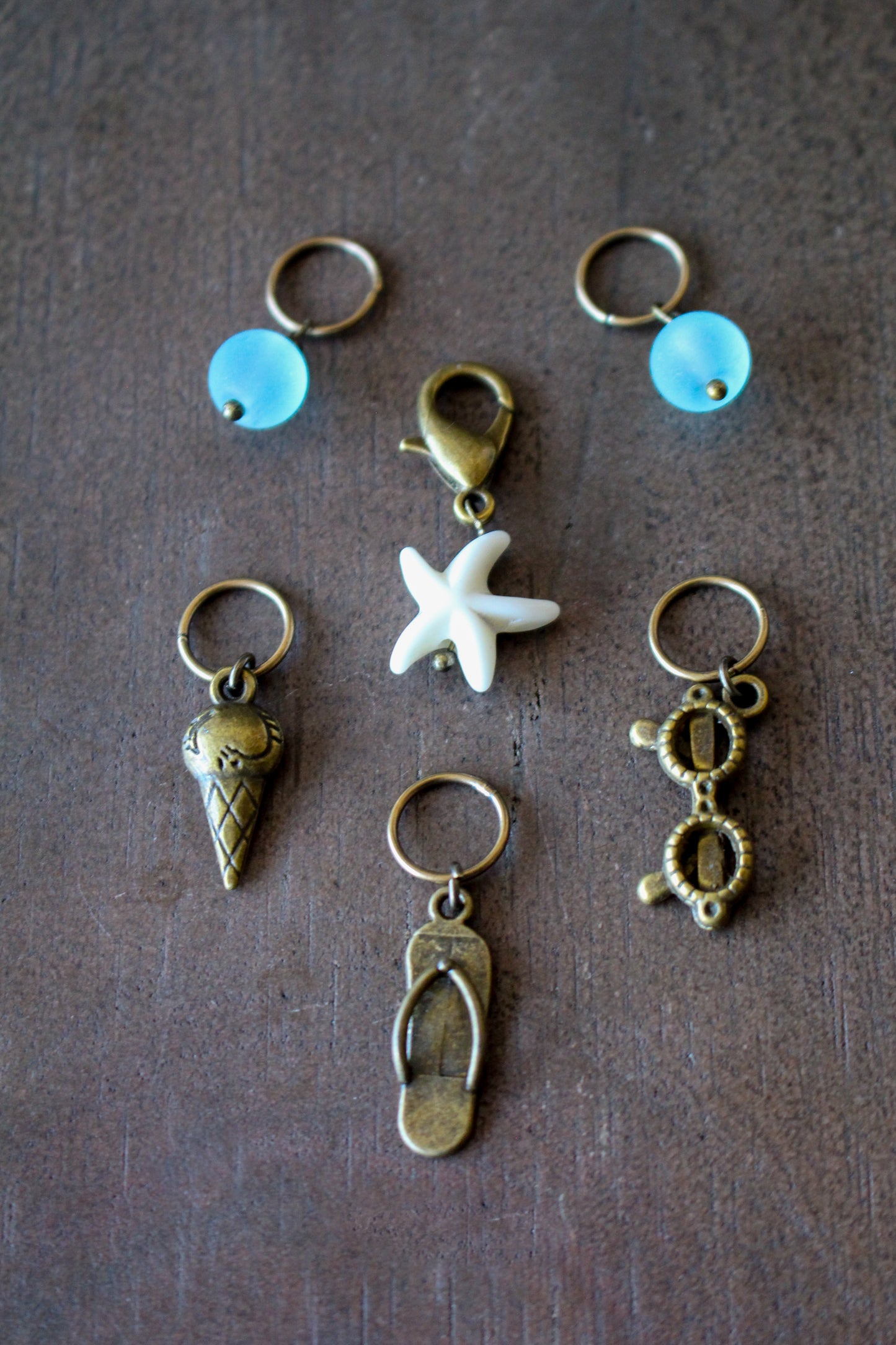 Beach Day Stitch Markers Set