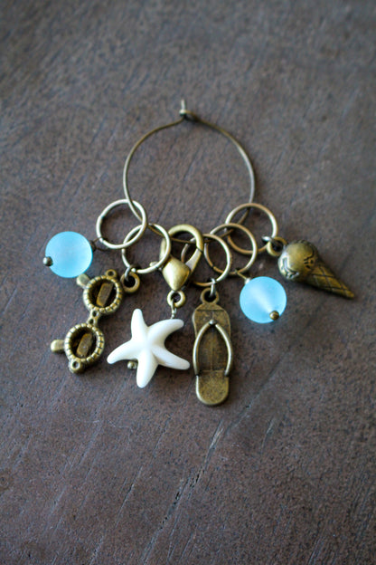 Beach Day Stitch Markers Set