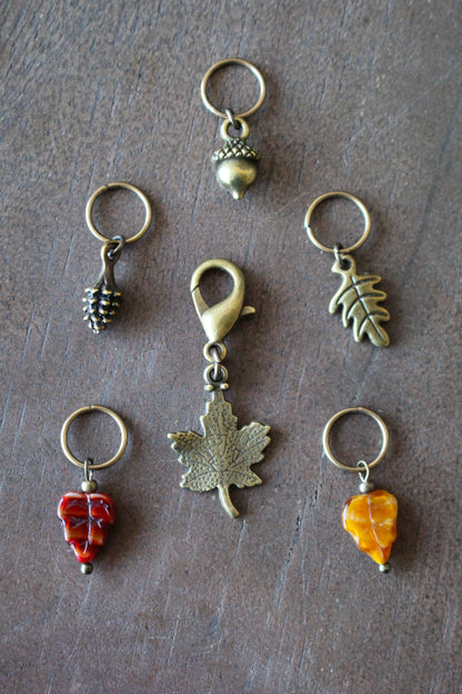 Feels Like Fall Stitch Markers Set