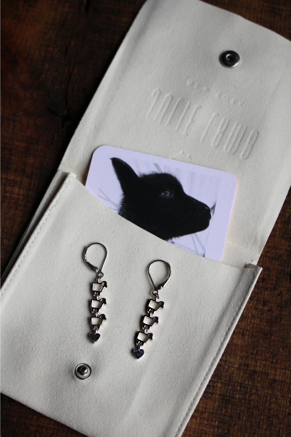 JULIE LAMB FINE JEWELRY "Love Ewe" Leverback Earrings