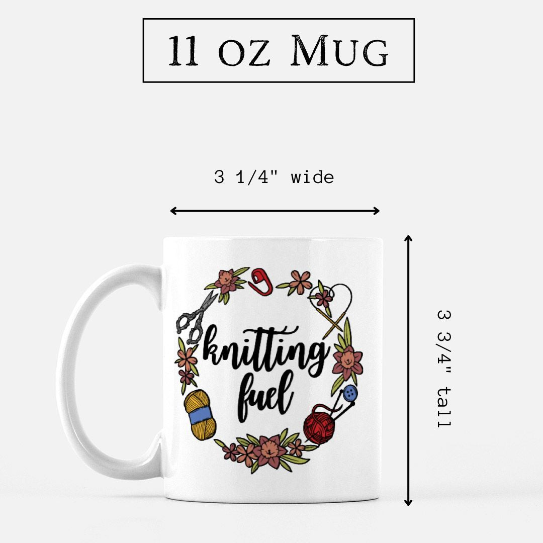 "Knitting Fuel" Mug