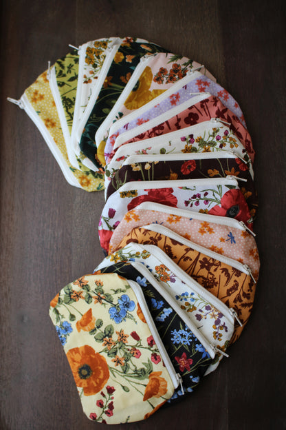 Mini Wildflower Zippered Pouch